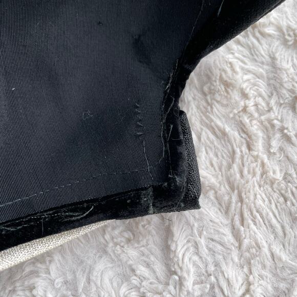 Vintage black fascinator hat bow black cream - Picture 6 of 10